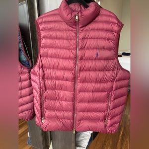 Xxl Ralph, Lauren polo vest burgundy color